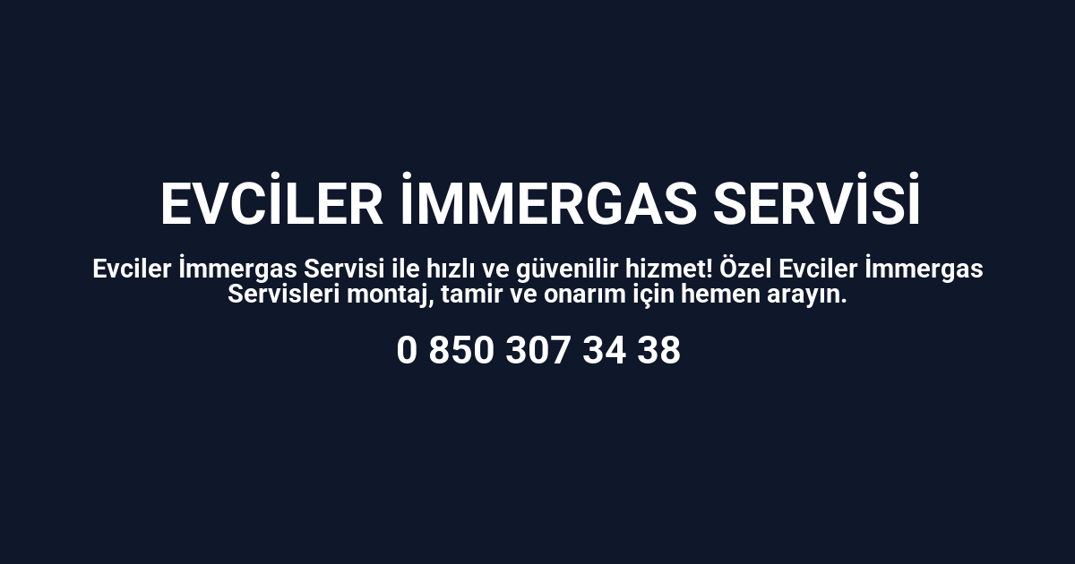 Evciler İmmergas Servisi